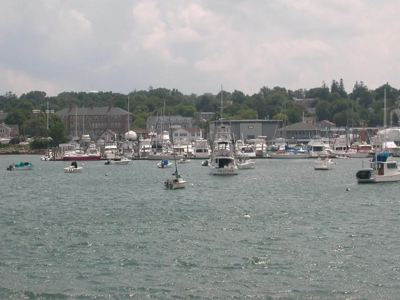 Plymouth Harbor boats and waterfront